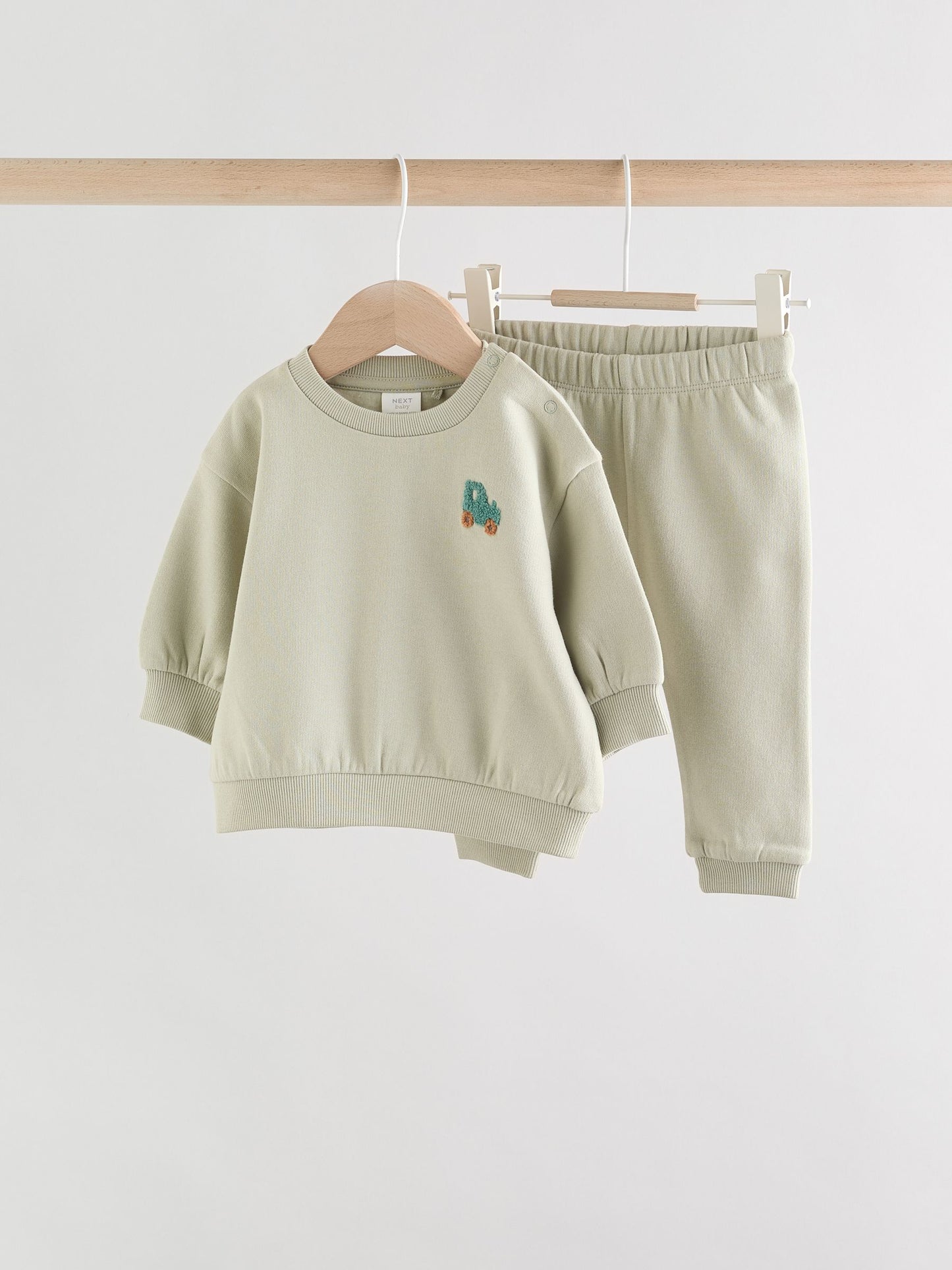 Sage Green Baby Sweater and Joggers Set (0mths-2yrs) image 5