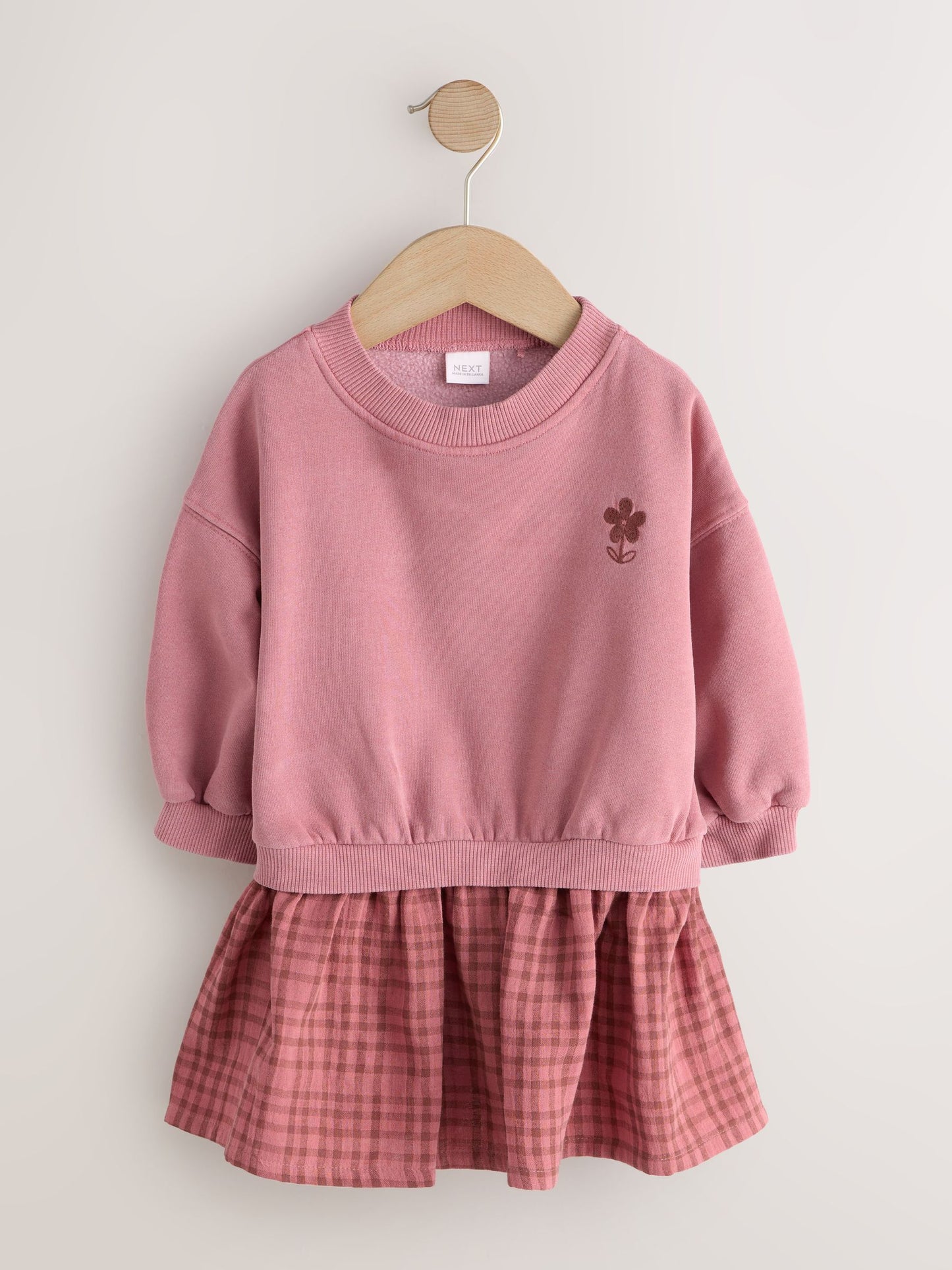 Pink Layered Sweat Dress (3mths-7yrs) image 5