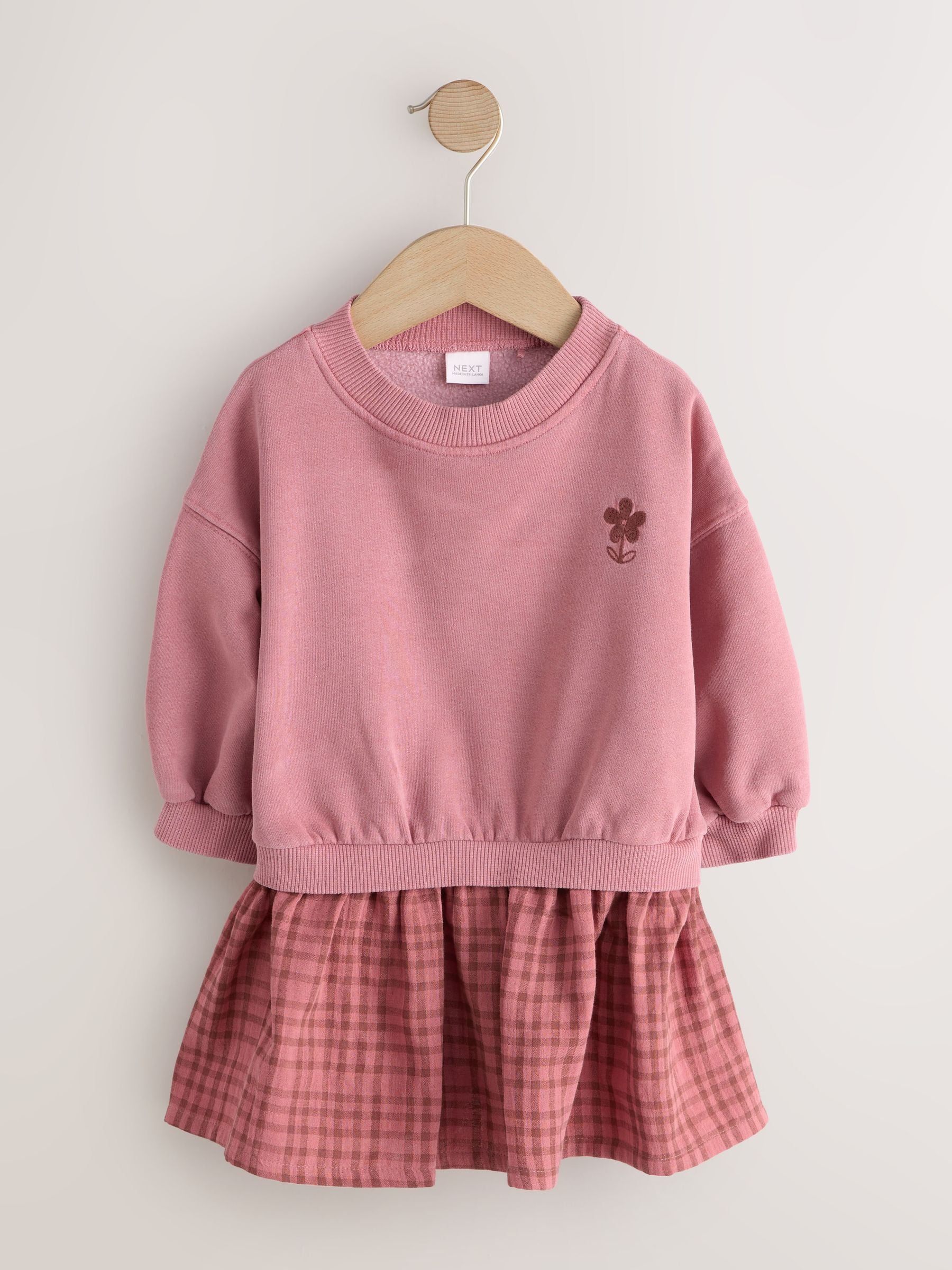 Pink Layered Sweat Dress (3mths-7yrs) image 5