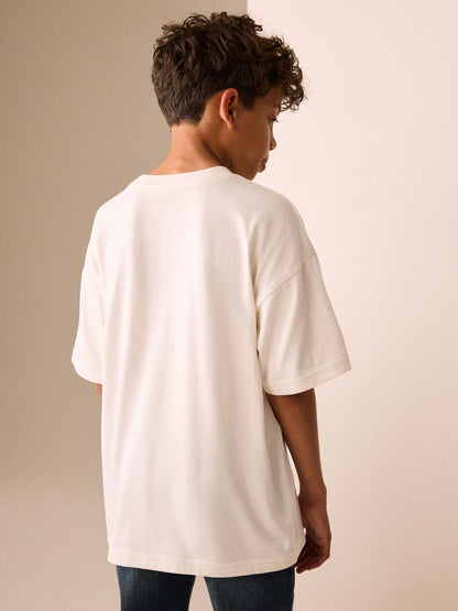 Dsiney Kidz - Ecru White Single Minecraft T-Shirt (3-16yrs) image 3