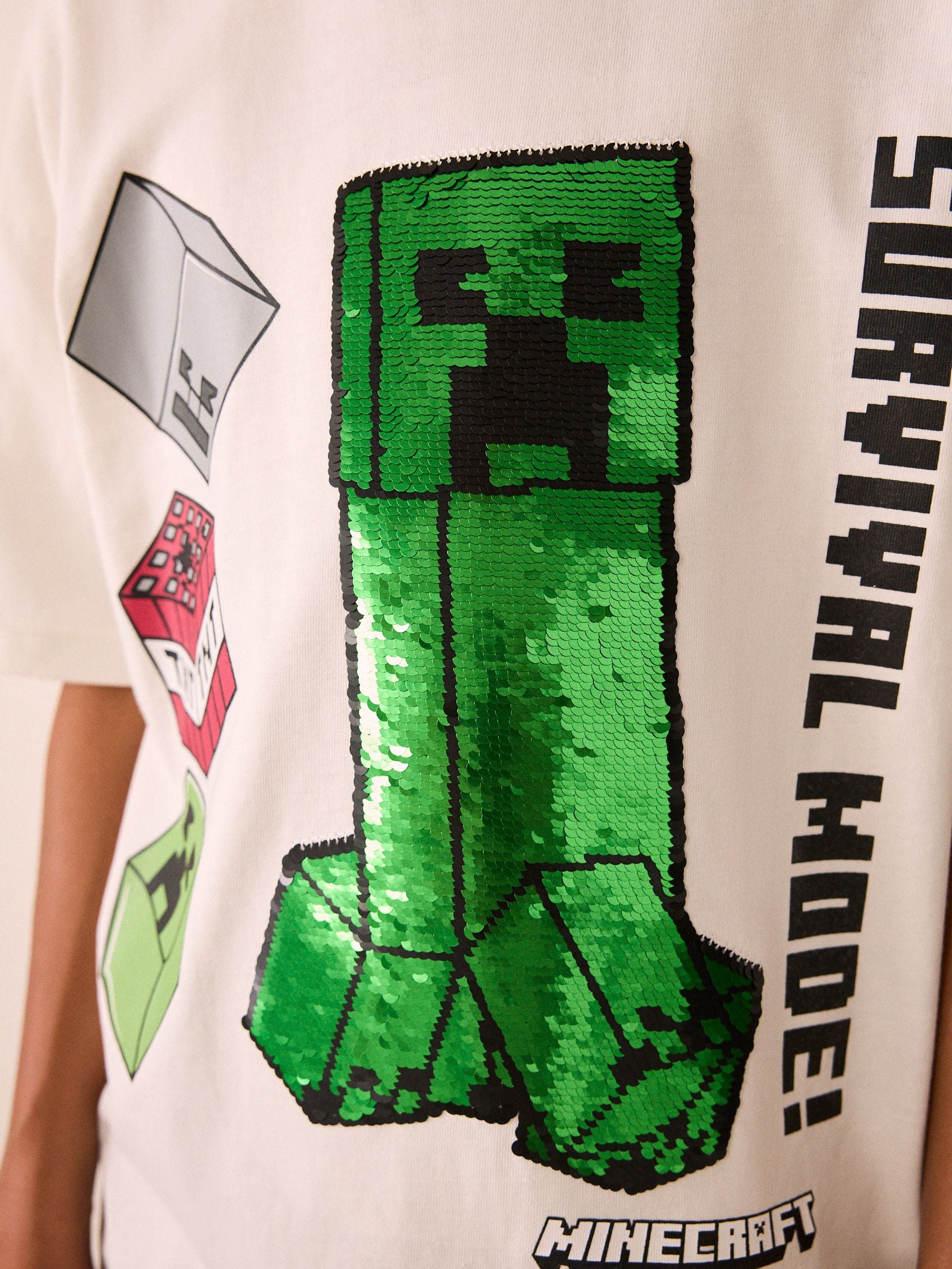 Dsiney Kidz - Ecru White Single Minecraft T-Shirt (3-16yrs) image 5