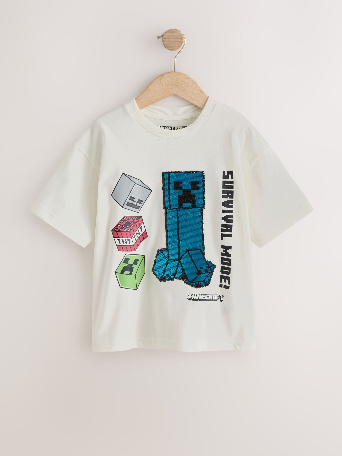 Dsiney Kidz - Ecru White Single Minecraft T-Shirt (3-16yrs) image 6