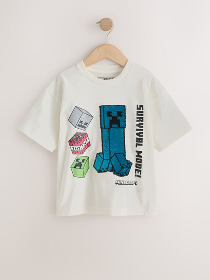 Dsiney Kidz - Ecru White Single Minecraft T-Shirt (3-16yrs) image 6
