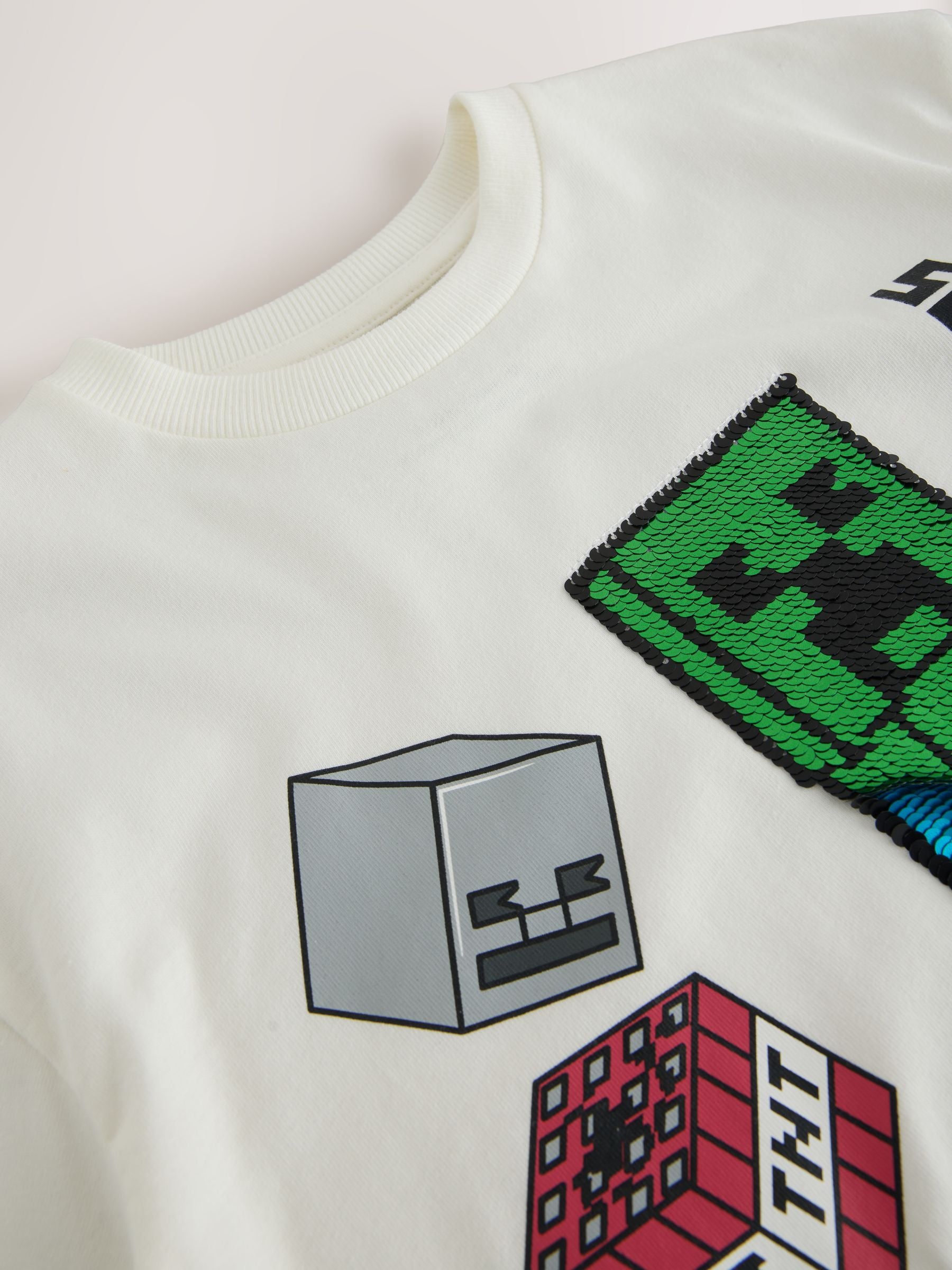 Dsiney Kidz - Ecru White Single Minecraft T-Shirt (3-16yrs) image 8