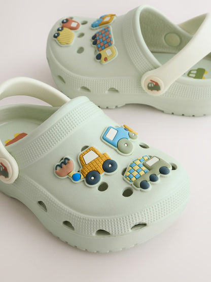 Sage Green Transport Wide Fit (G) Comfort Clogs image 3