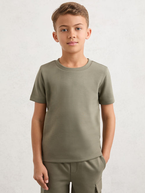 Reiss Sage Bradley 3-9 yrs Premium Interlock Crew-Neck T-Shirt image 1