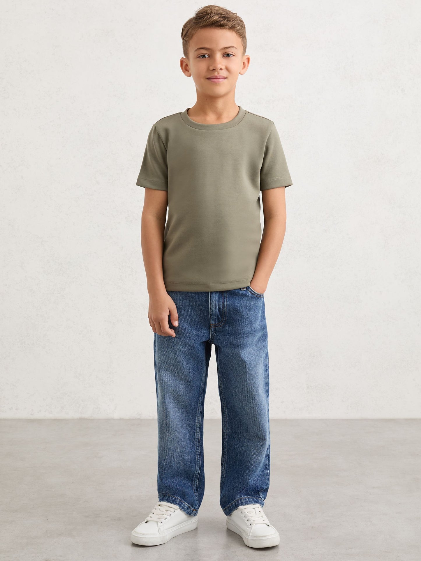 Reiss Sage Bradley 3-9 yrs Premium Interlock Crew-Neck T-Shirt image 5