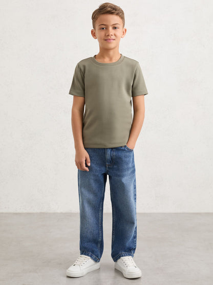 Reiss Sage Bradley 3-9 yrs Premium Interlock Crew-Neck T-Shirt image 5