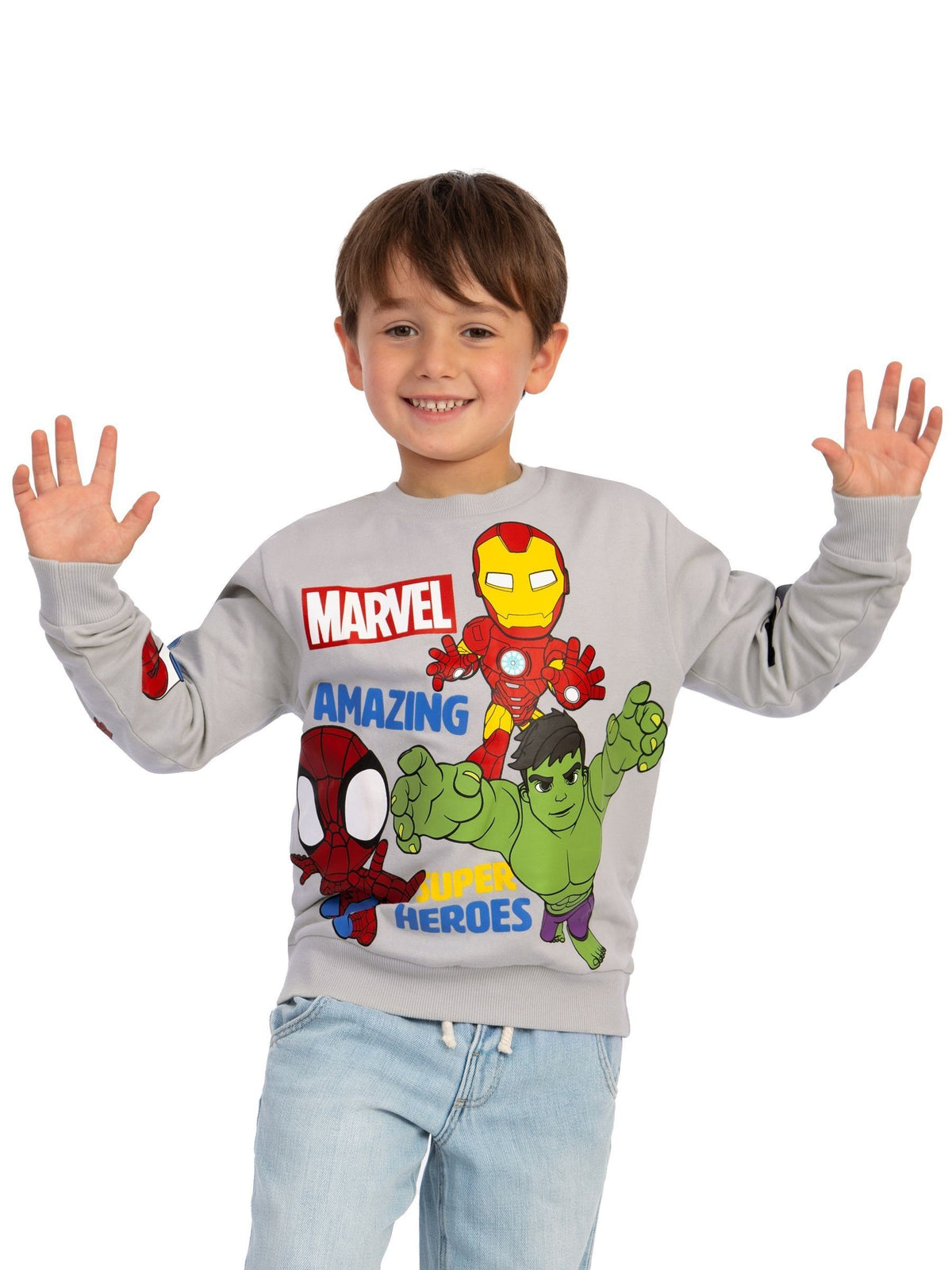 Dsiney Kidz - Character Grey Marvel Spidey And His Amazing Friends Sweatshirt image 2
