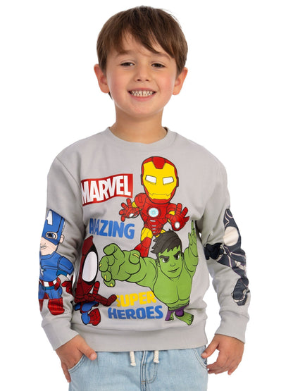 Dsiney Kidz - Character Grey Marvel Spidey And His Amazing Friends Sweatshirt image 4