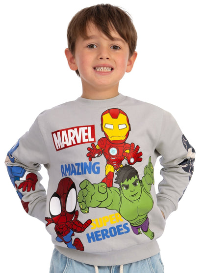 Dsiney Kidz - Character Grey Marvel Spidey And His Amazing Friends Sweatshirt image 5