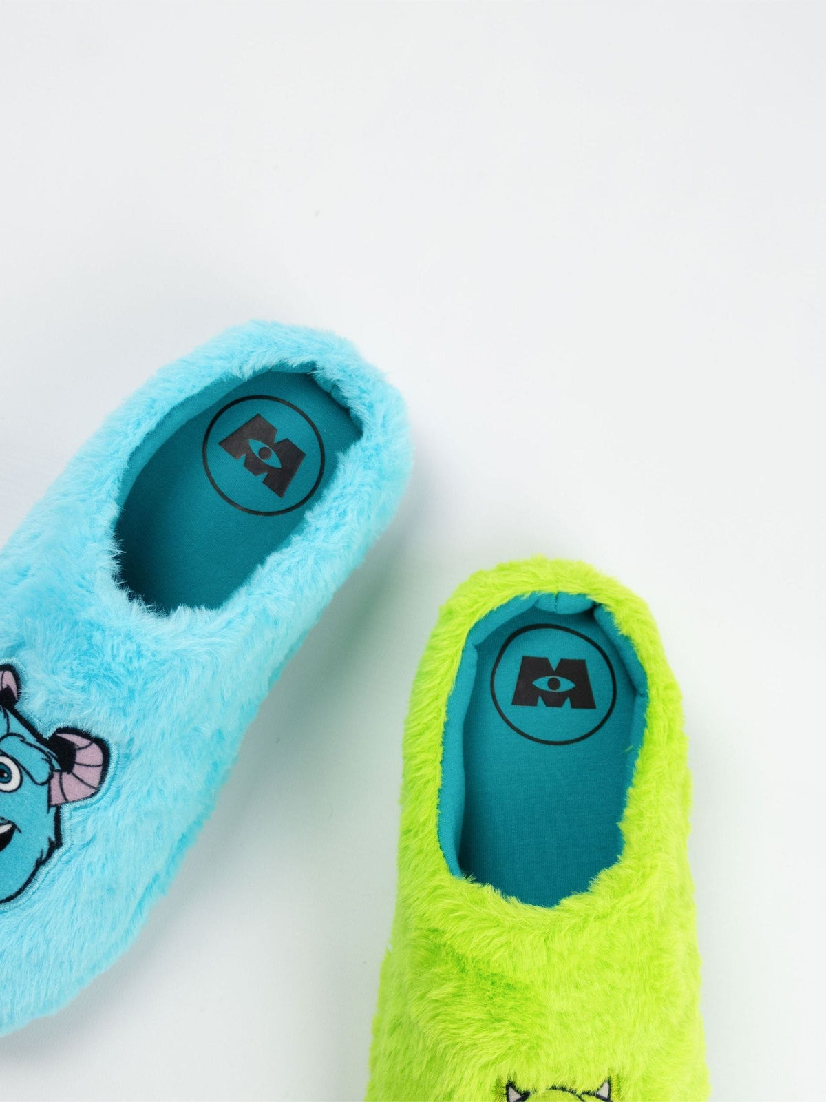 Vanilla Underground Blue Disney Monsters Inc Sully & Mike Slippers - image 4