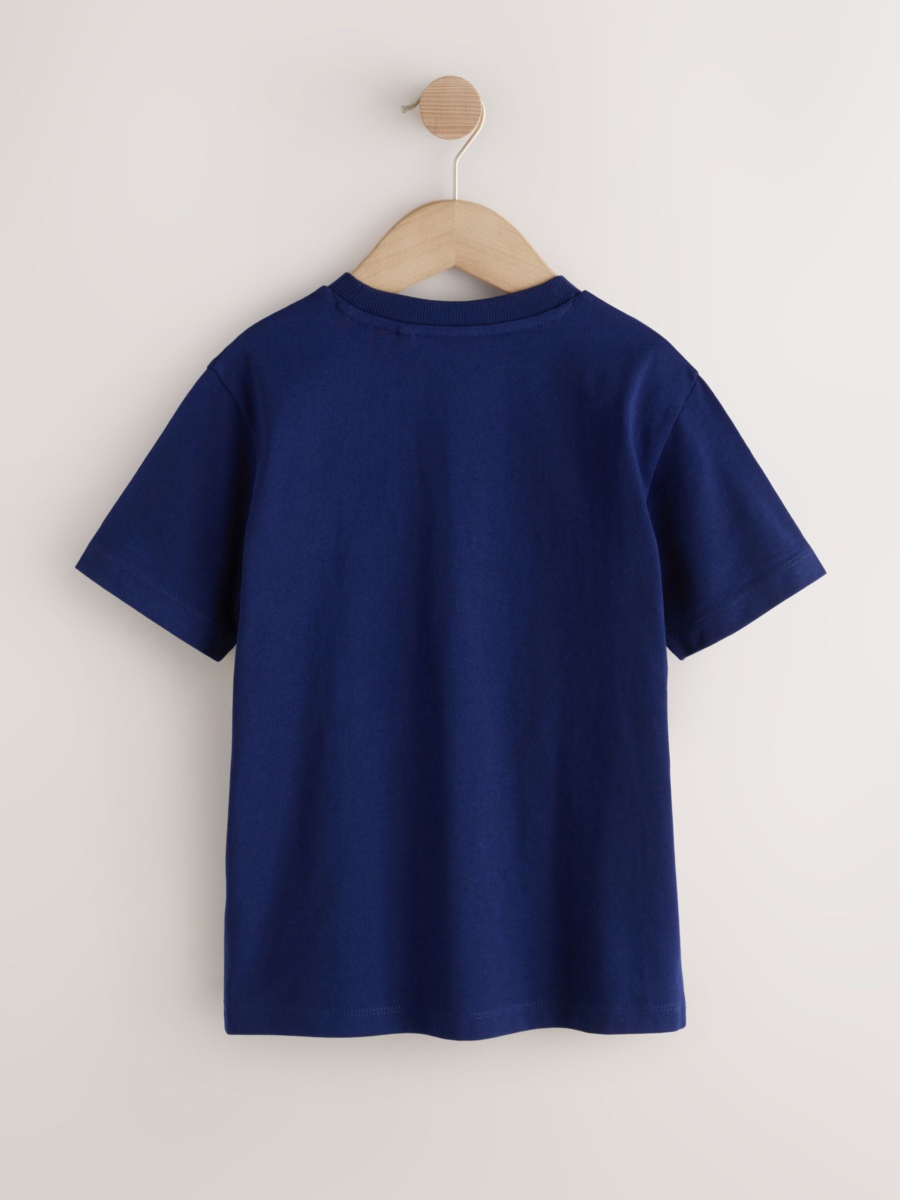 Dsiney Kidz - Navy Blue Dino Regular Fit Short Sleeve Graphic Print T-Shirt (3-16yrs) image 2