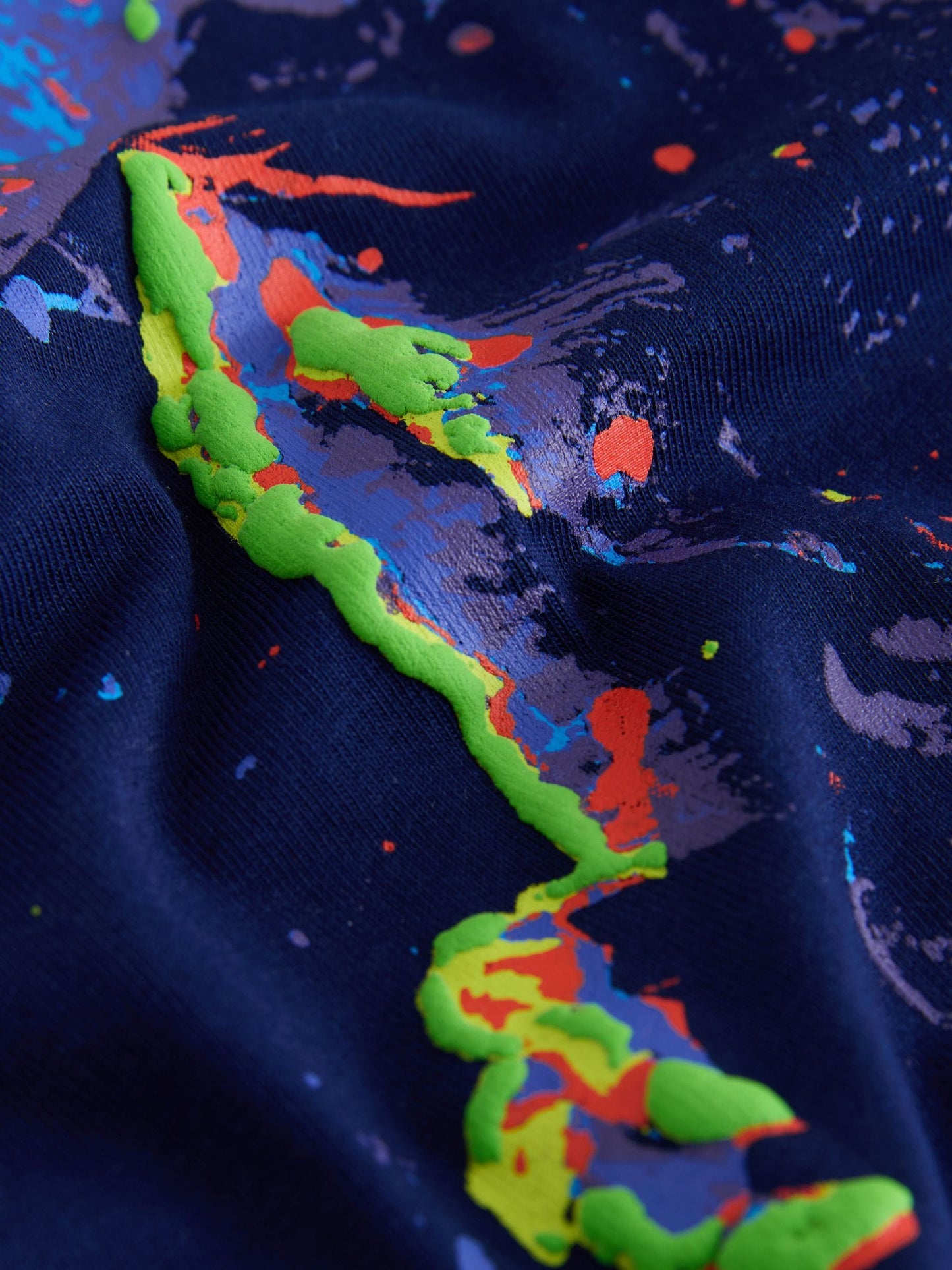 Dsiney Kidz - Navy Blue Dino Regular Fit Short Sleeve Graphic Print T-Shirt (3-16yrs) image 4