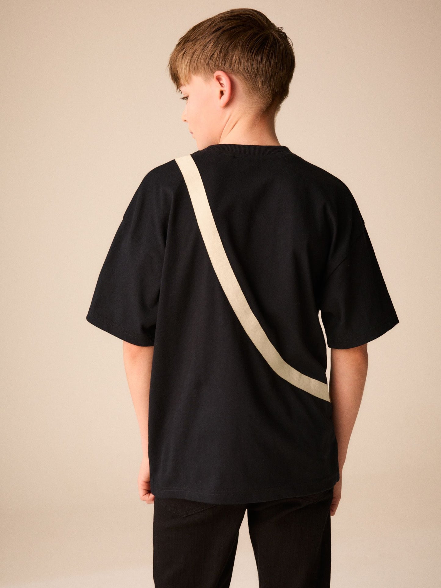 Dsiney Kidz - Black//Cement Bag Pocket Short Sleeve T-Shirt (3-16yrs) image 3