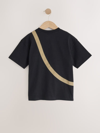 Dsiney Kidz - Black//Cement Bag Pocket Short Sleeve T-Shirt (3-16yrs) image 6