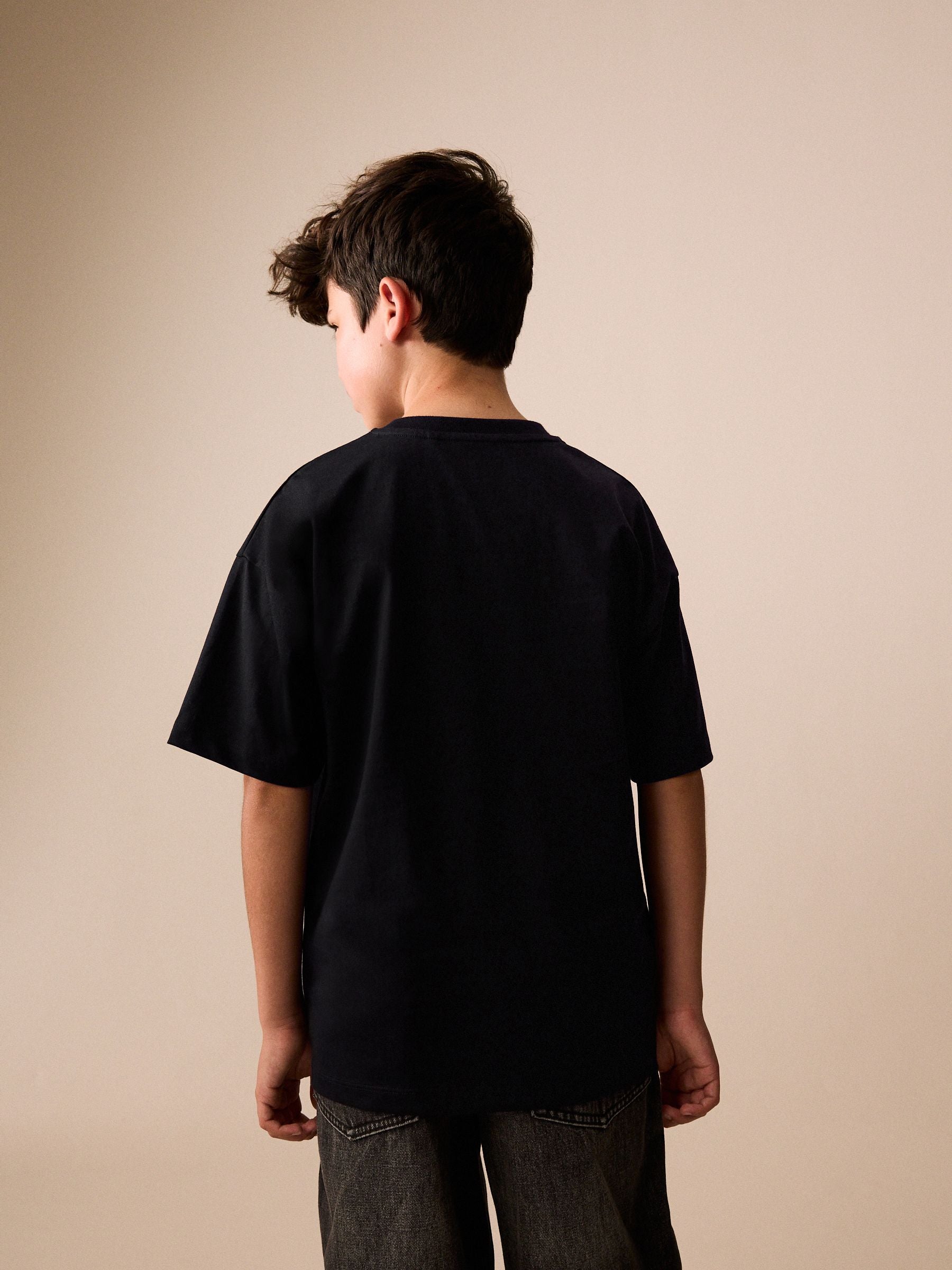 Dsiney Kidz - Black Hot Dog Short Sleeve Graphic T-Shirt (3-16yrs) image 3