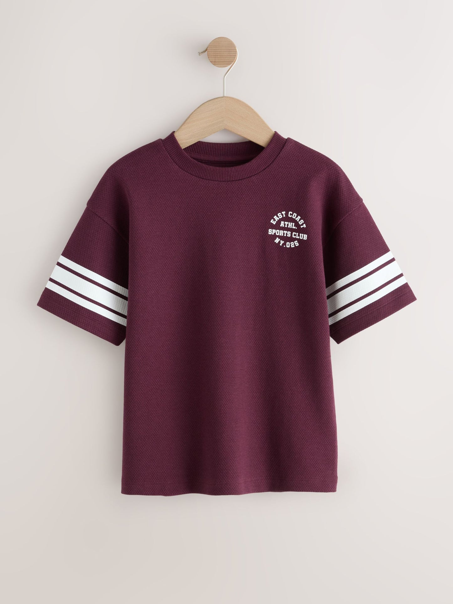 Dsiney Kidz - Berry Red Varsity Relaxed Fit T-Shirt (3-16yrs) image 1