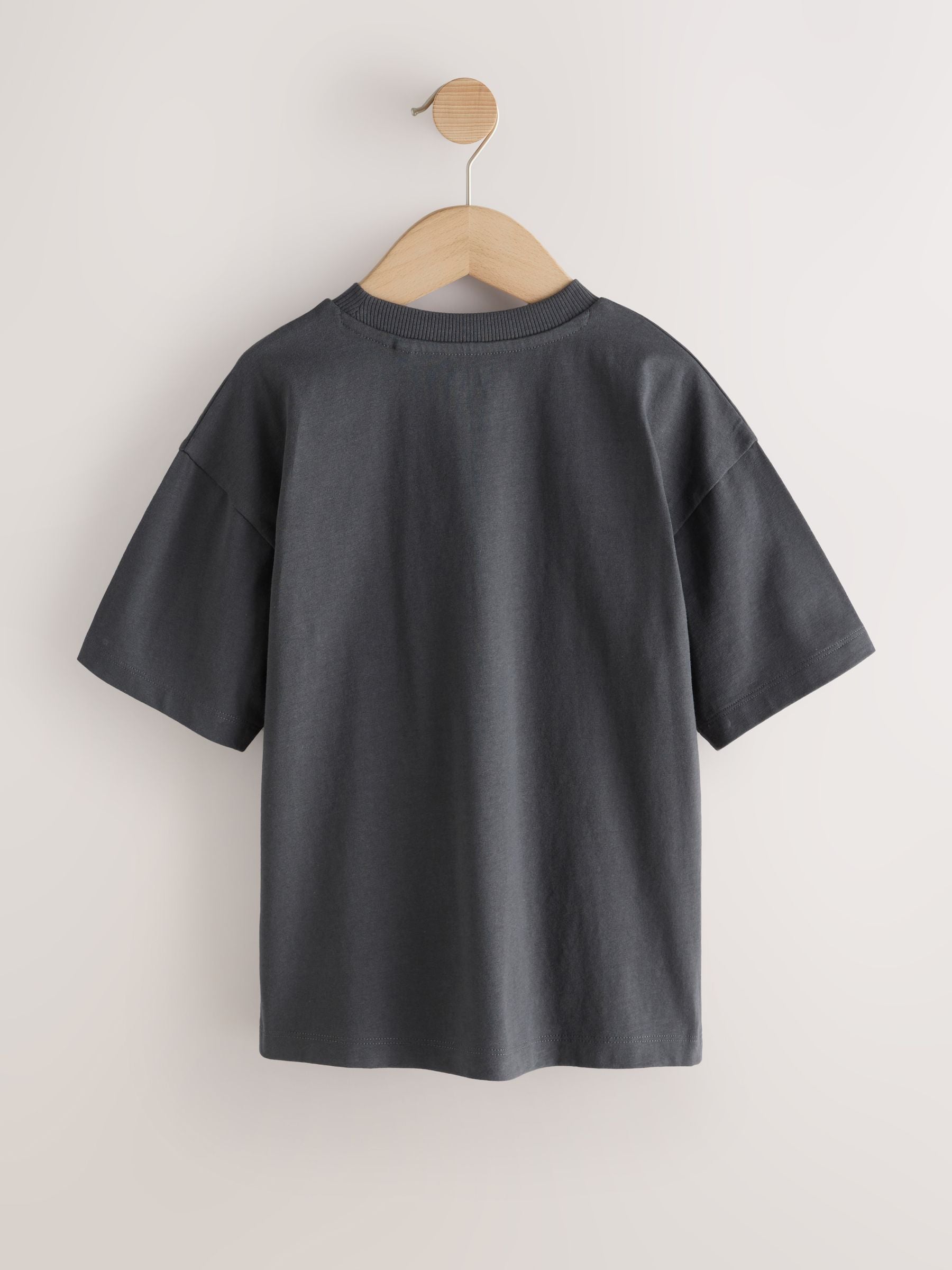 Dsiney Kidz - Charcoal Grey Pizza Short Sleeve Graphic T-Shirt (3-16yrs) image 6
