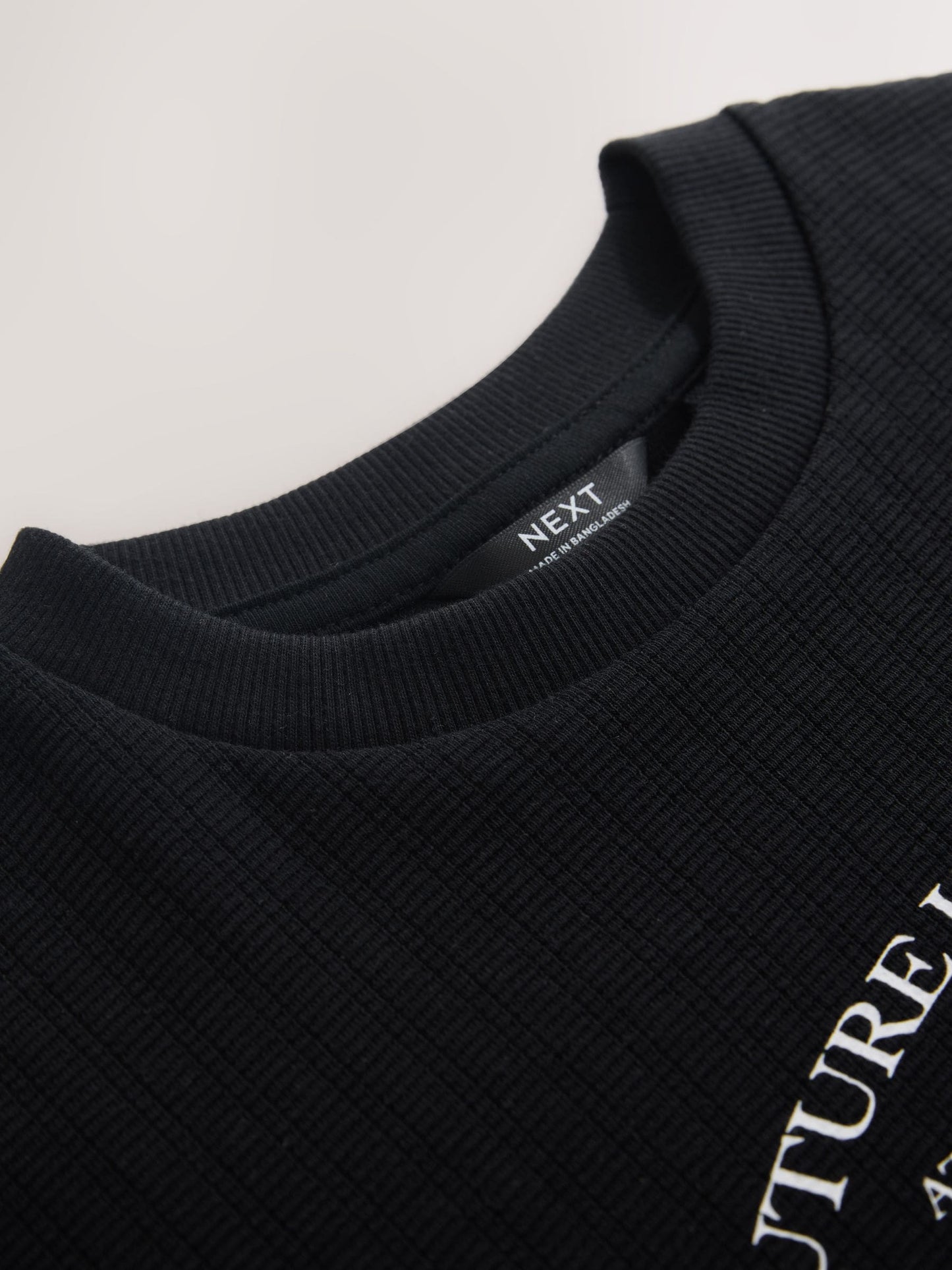 Dsiney Kidz - Black Textured Short Sleeve T-Shirt (3-16yrs) image 3