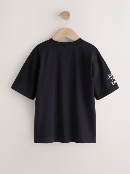 Dsiney Kidz - Black Race Car Short Sleeve Graphic T-Shirt (3-16yrs) image 2