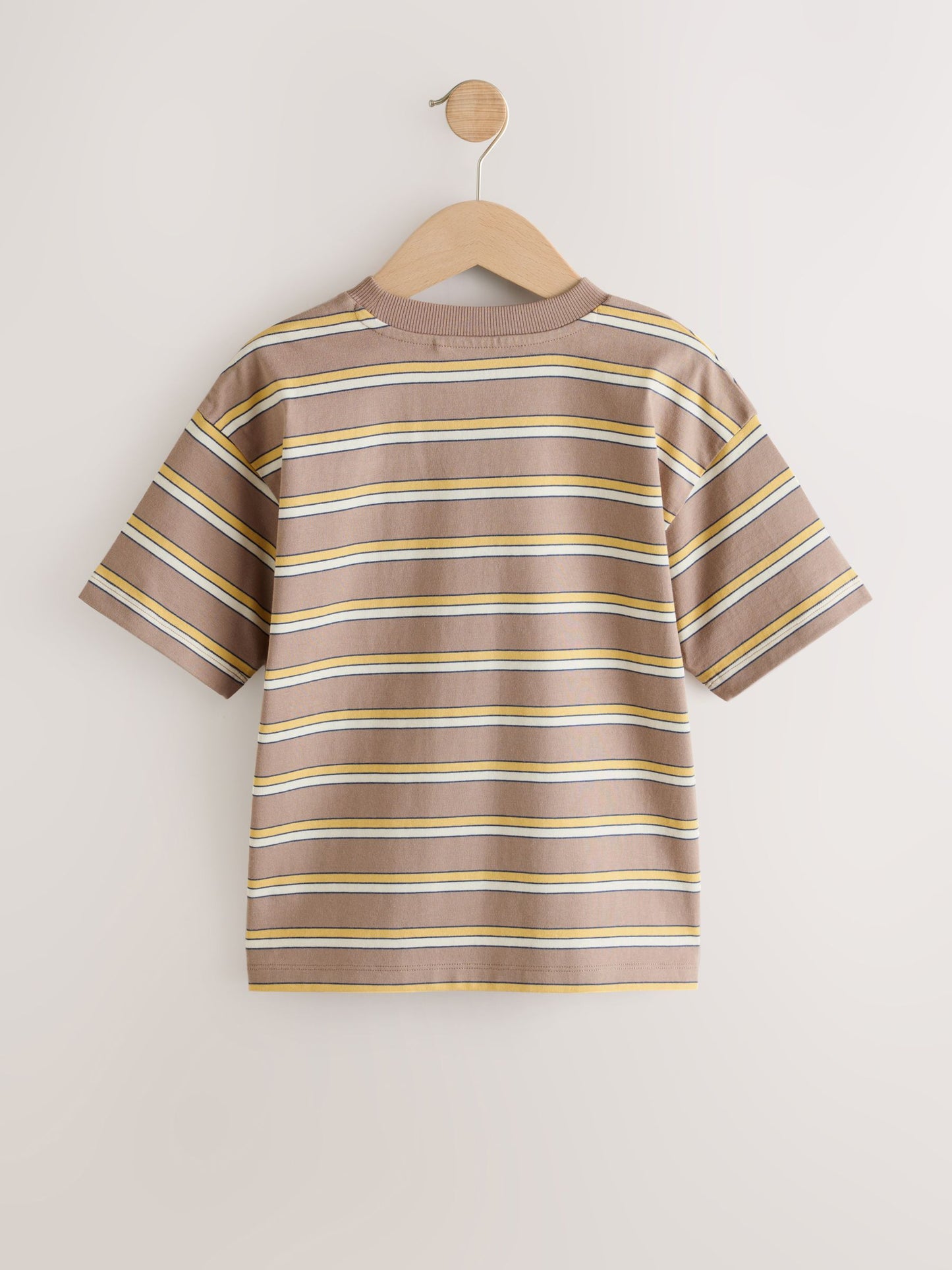 Dsiney Kidz - Mink Brown Stripe Short Sleeve Graphic T-Shirt (3-16yrs) image 2