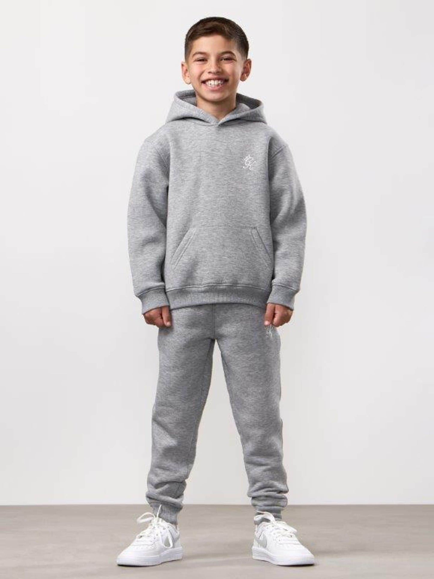 Dsiney Kidz - Gym King Grey Marl Fundamental Hoodie image 4