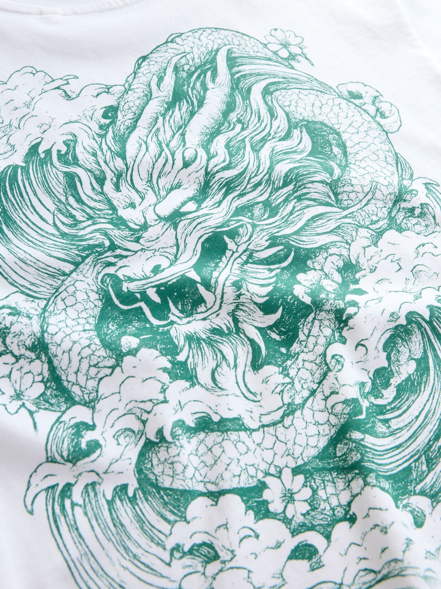 Dsiney Kidz - White Dragon Back Print Short Sleeve Graphic T-Shirt (3-16yrs) image 3