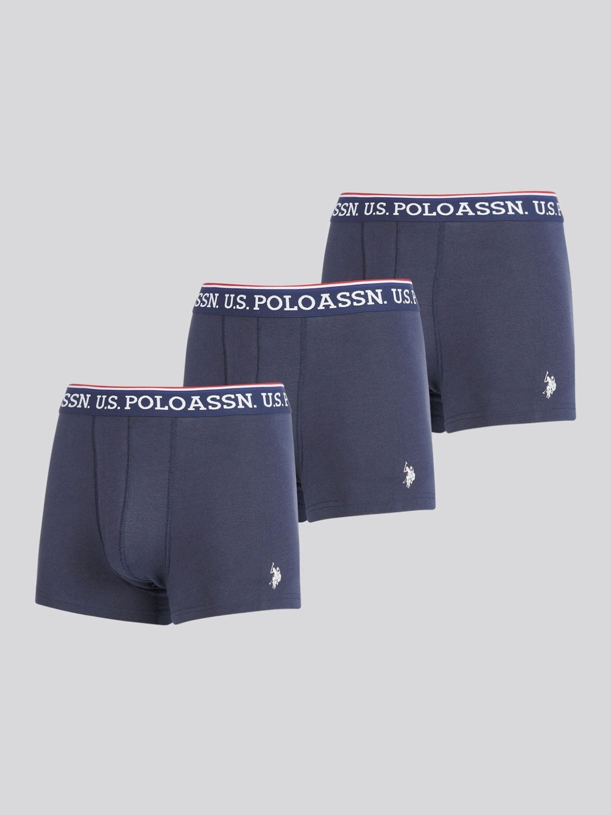 Dsiney Kidz - U.S. Polo Assn Blue Brand Highlight Boxer Shorts 3 Pack image 1