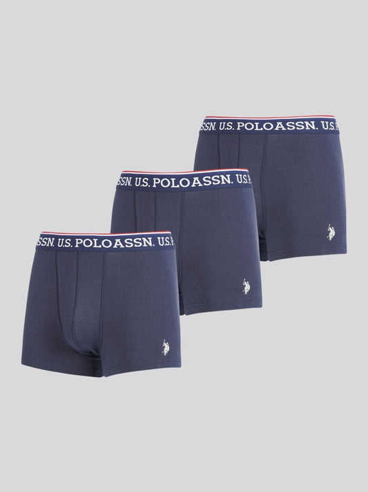 Dsiney Kidz - U.S. Polo Assn Blue Brand Highlight Boxer Shorts 3 Pack image 1