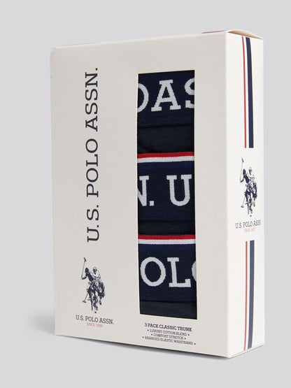 Dsiney Kidz - U.S. Polo Assn Blue Brand Highlight Boxer Shorts 3 Pack image 3