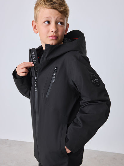 Dsiney Kidz - Baker by Ted Baker Black Waterproof Lightweight Coat image 1