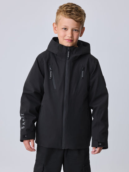 Dsiney Kidz - Baker by Ted Baker Black Waterproof Lightweight Coat image 3