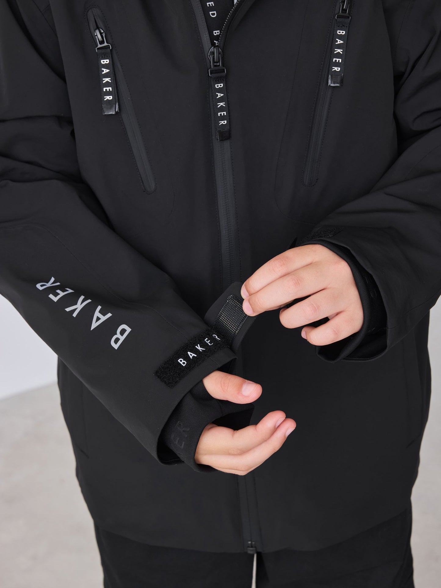Dsiney Kidz - Baker by Ted Baker Black Waterproof Lightweight Coat image 5