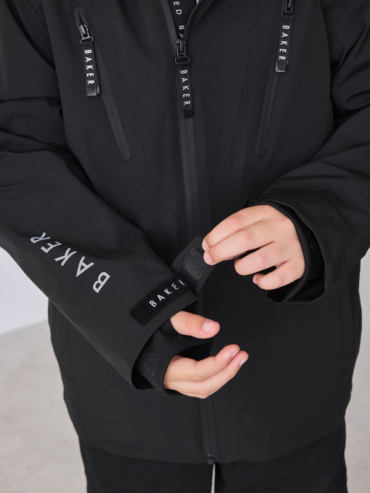 Dsiney Kidz - Baker by Ted Baker Black Waterproof Lightweight Coat image 5