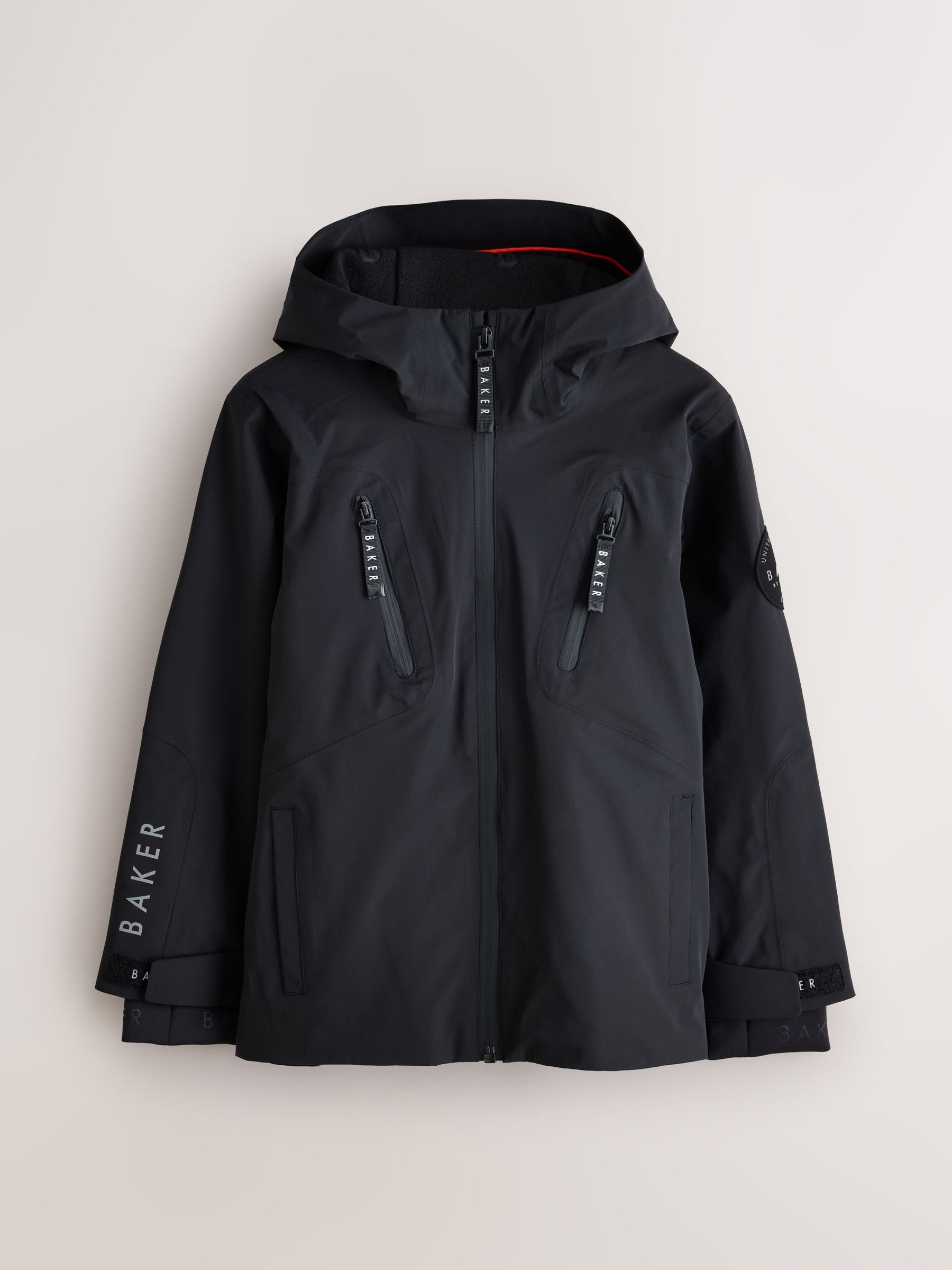 Dsiney Kidz - Baker by Ted Baker Black Waterproof Lightweight Coat image 8