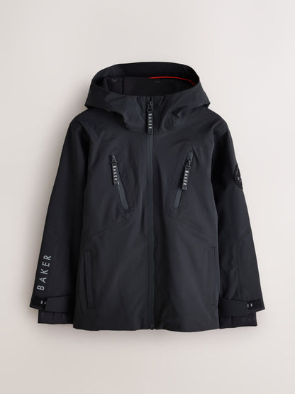Dsiney Kidz - Baker by Ted Baker Black Waterproof Lightweight Coat image 8