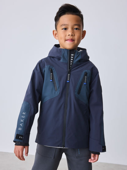 Dsiney Kidz - Baker by Ted Baker Navy Waterproof Lightweight Coat image 2