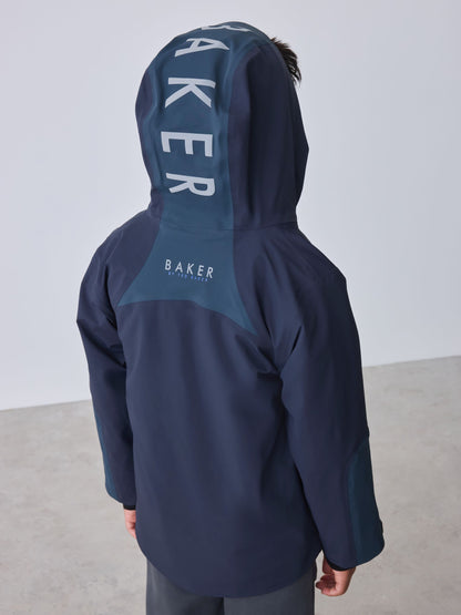 Dsiney Kidz - Baker by Ted Baker Navy Waterproof Lightweight Coat image 7