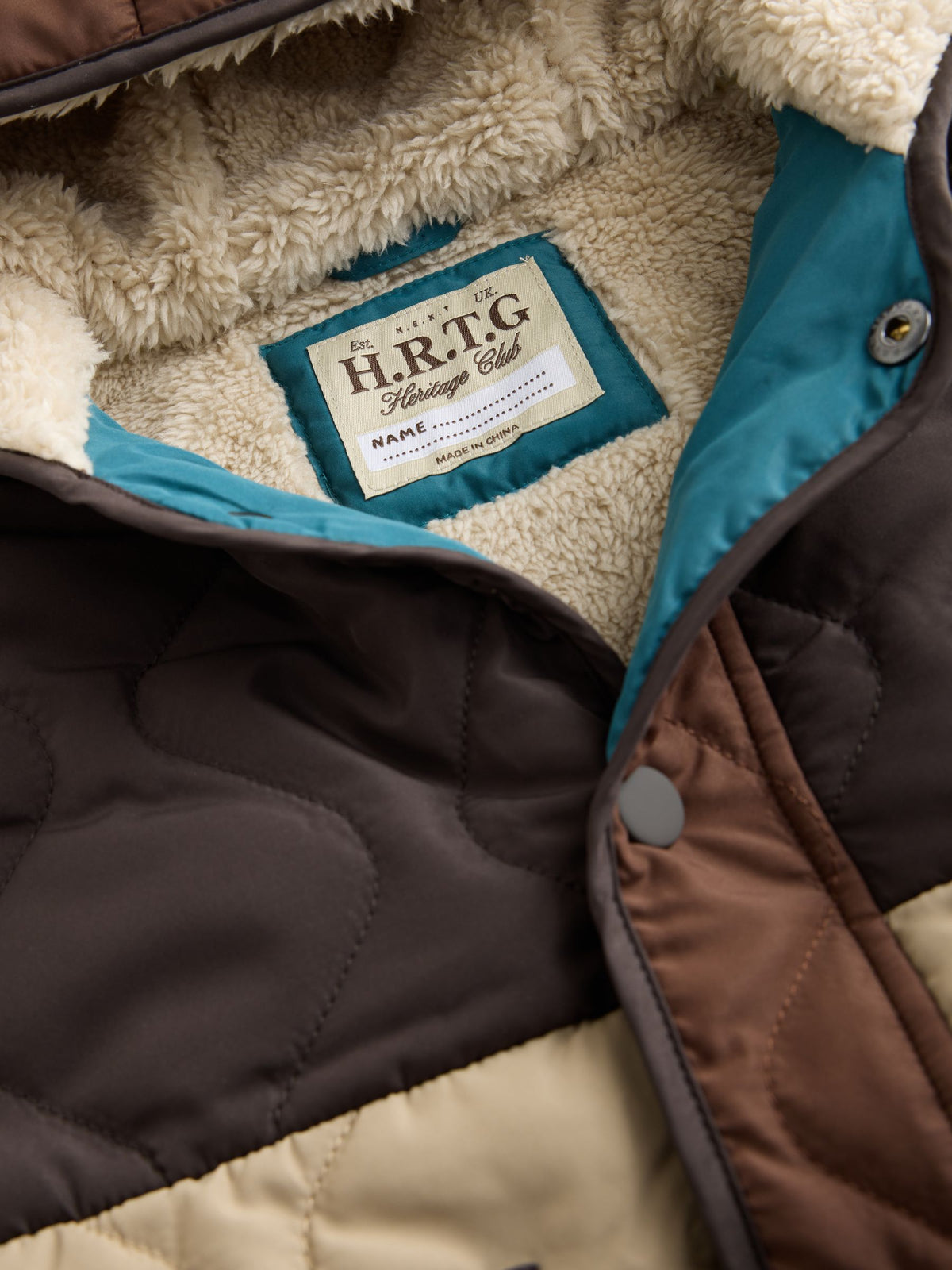 Dsiney Kidz - Brown Colour Block Quilted Coat (3mths-7yrs) image 10