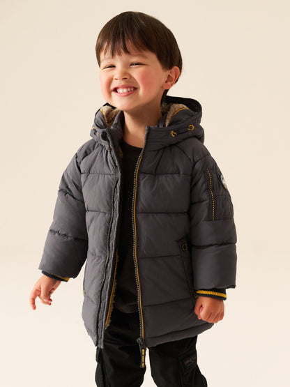 Dsiney Kidz - Grey Borg Lined Padded Coat (6mths-7yrs) image 1
