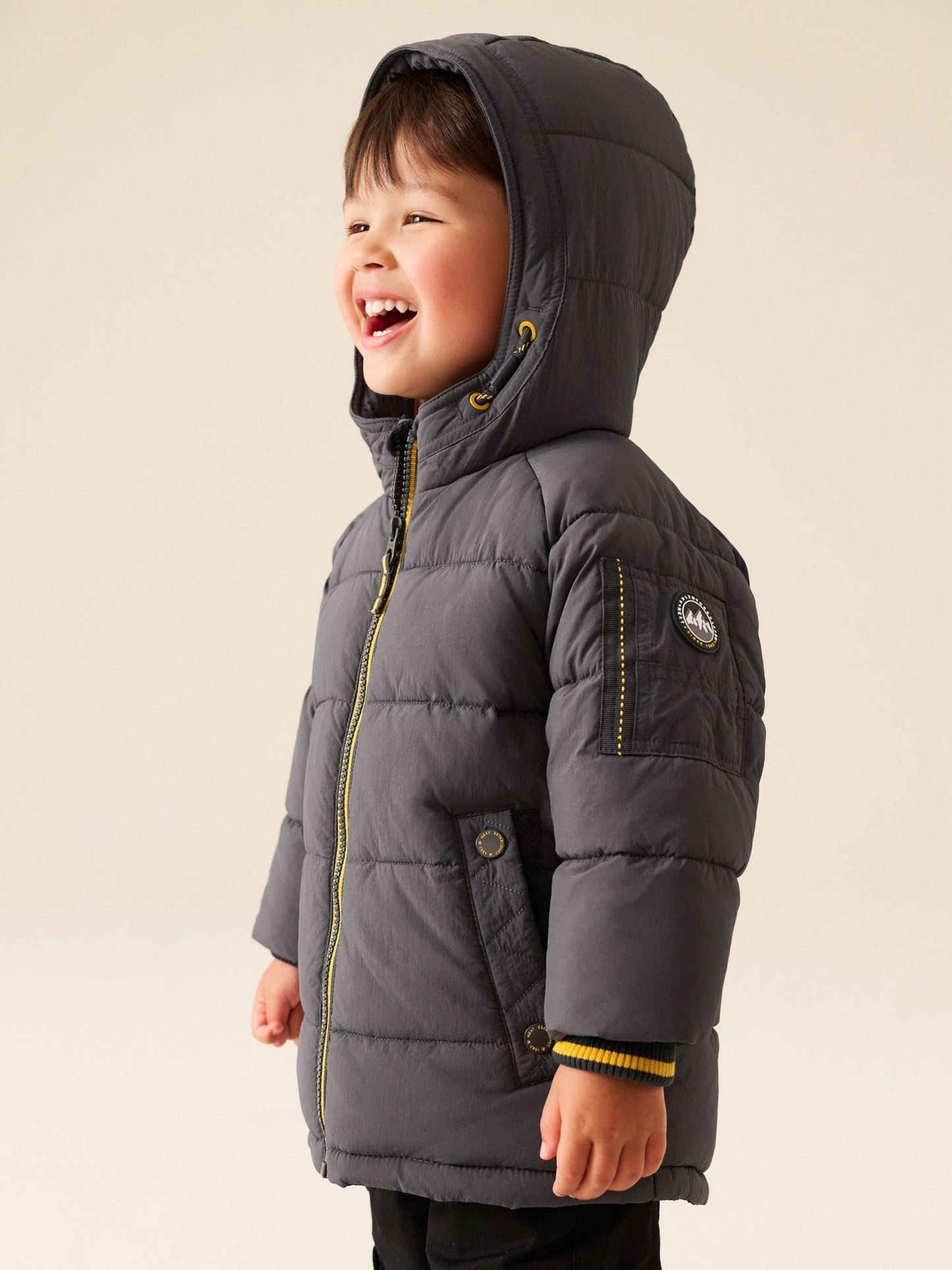 Dsiney Kidz - Grey Borg Lined Padded Coat (6mths-7yrs) image 2