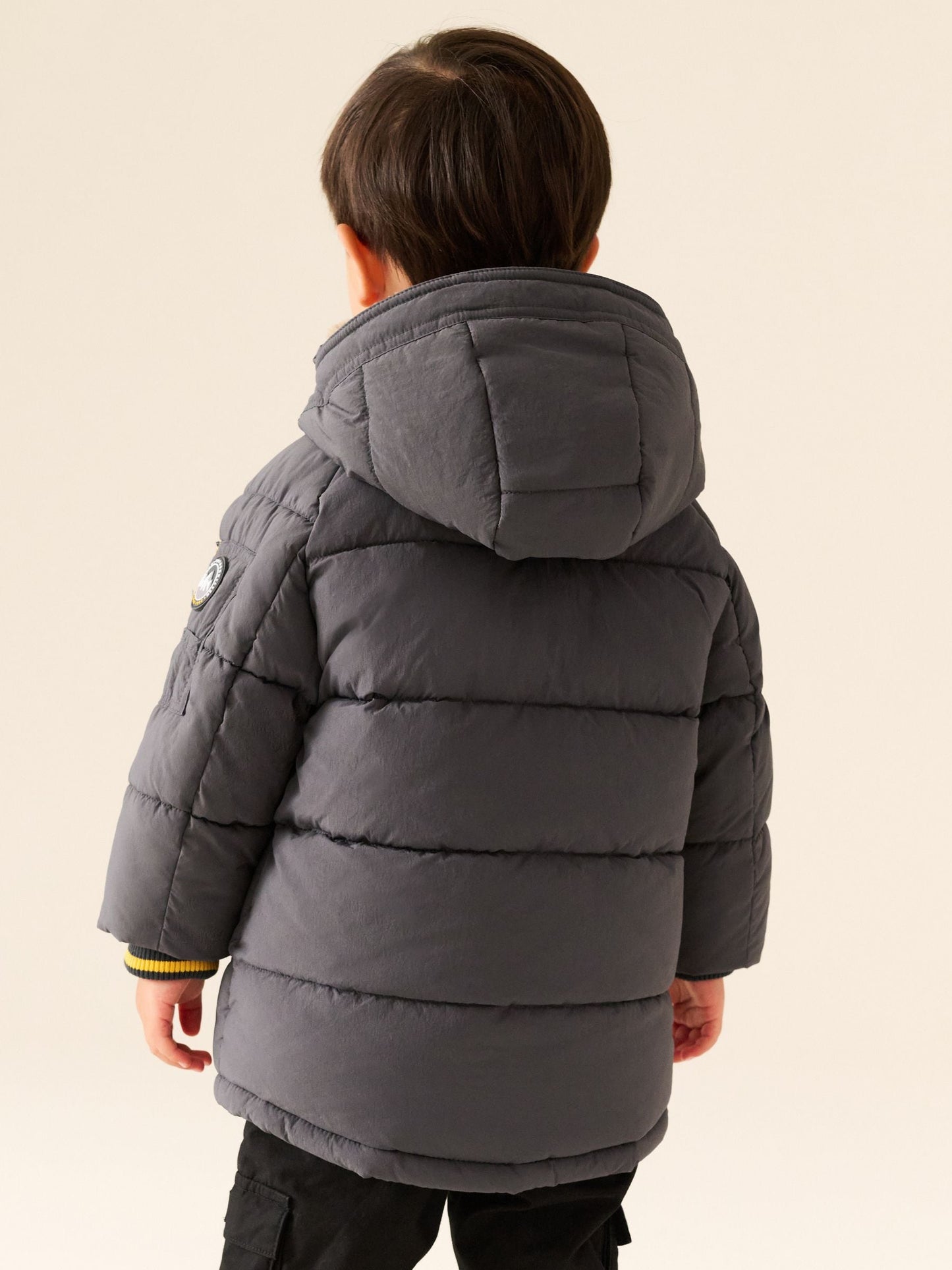 Dsiney Kidz - Grey Borg Lined Padded Coat (6mths-7yrs) image 3