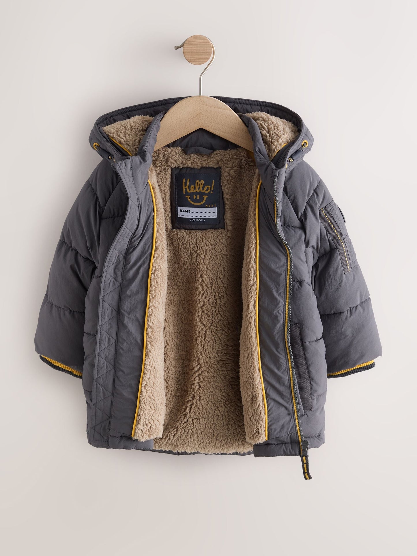 Dsiney Kidz - Grey Borg Lined Padded Coat (6mths-7yrs) image 7