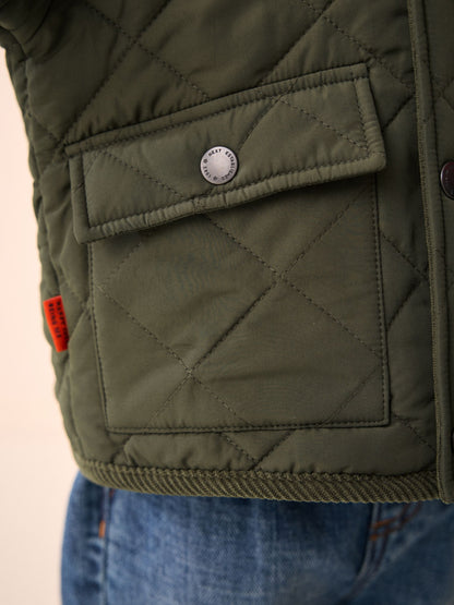 Dsiney Kidz - Green Quilted Borg Lined Coat (3mths-7yrs) image 5