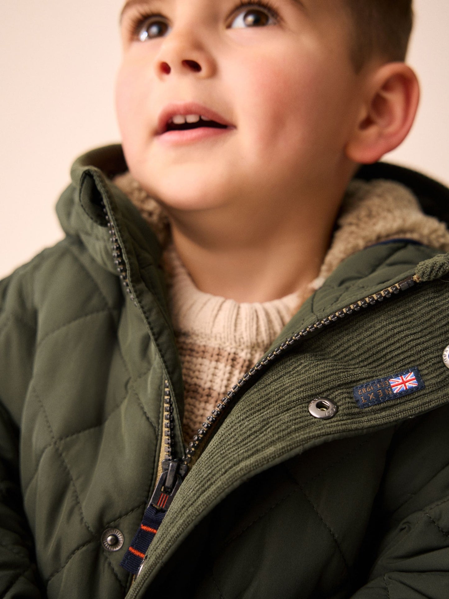 Dsiney Kidz - Green Quilted Borg Lined Coat (3mths-7yrs) image 6