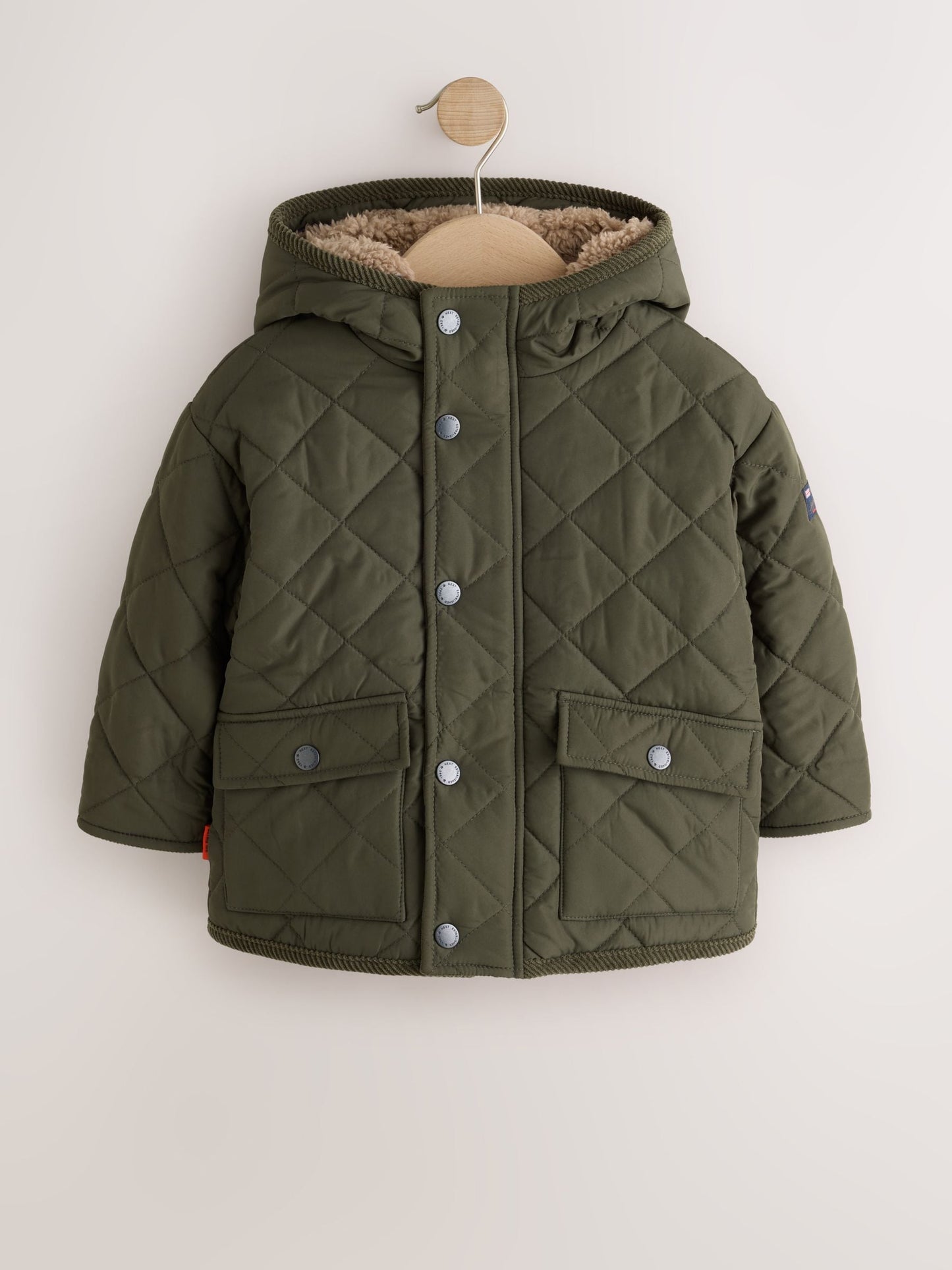 Dsiney Kidz - Green Quilted Borg Lined Coat (3mths-7yrs) image 8