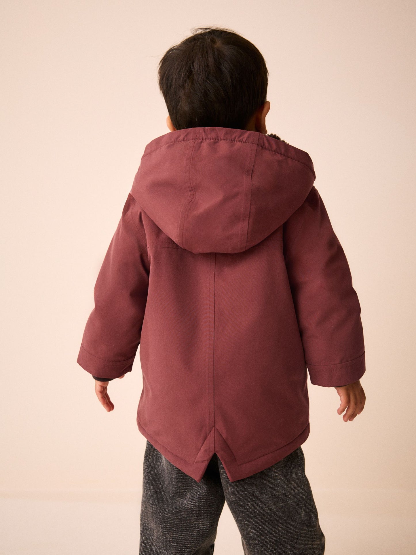 Dsiney Kidz - Rust Brown Waterproof Borg Lined Parka (3mths-7yrs) image 3