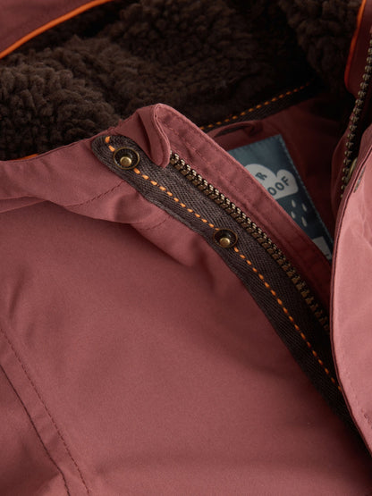 Dsiney Kidz - Rust Brown Waterproof Borg Lined Parka (3mths-7yrs) image 8