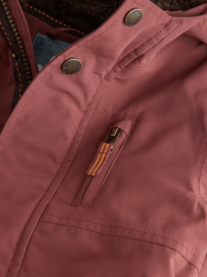 Dsiney Kidz - Rust Brown Waterproof Borg Lined Parka (3mths-7yrs) image 9